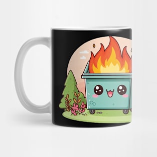 Cute Dumpster Fire Mug